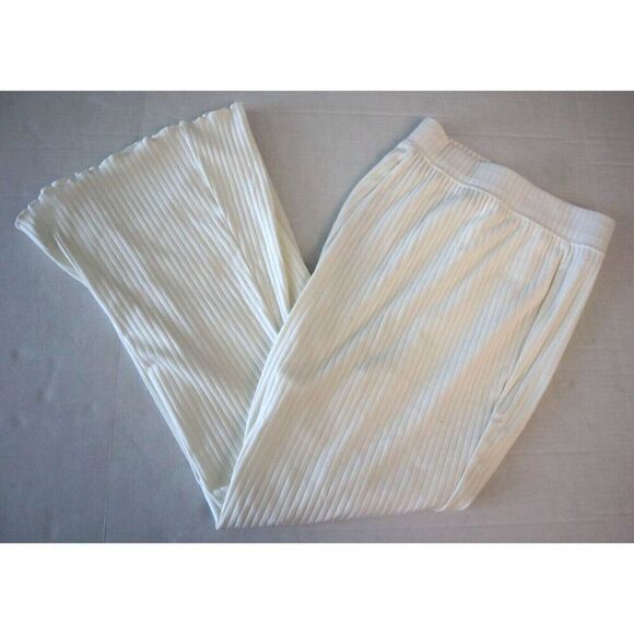 Nike Sportswear FB3210-133 Women Sz 1X White High-Waisted Ribbed Jersey Pants - Picture 2 of 12